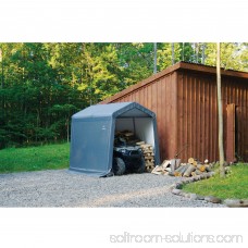 Shed-in-a-Box 8' x 8' x 8' Peak Style Storage Shed, Gray 554795652